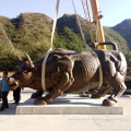Professional Foundry decorative bronze charging bull statue sculpture